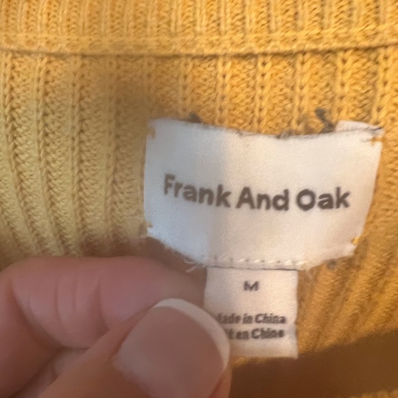 COPY - Like new condition cotton cropped Frank &  Oak sweater size M - Picture 5 of 8